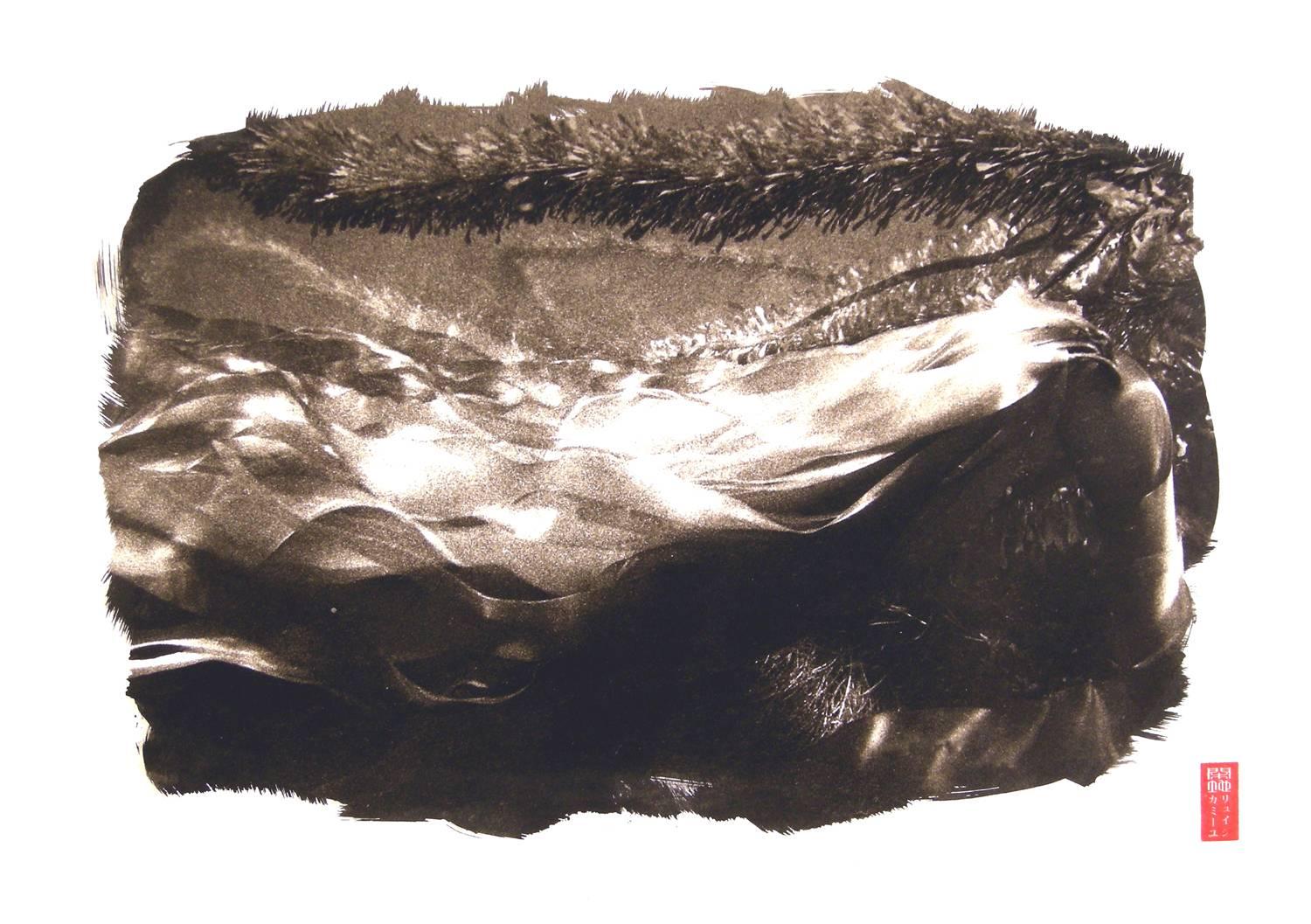 Ryuijie Black and White Photograph - Kanchi "K-5" Kelp Strands