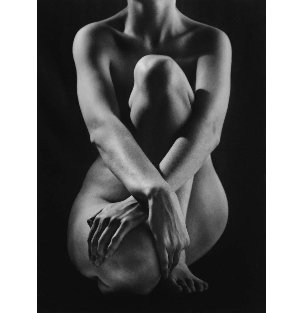 Ruth Bernhard Black and White Photograph - Classic Torso (With Hands)