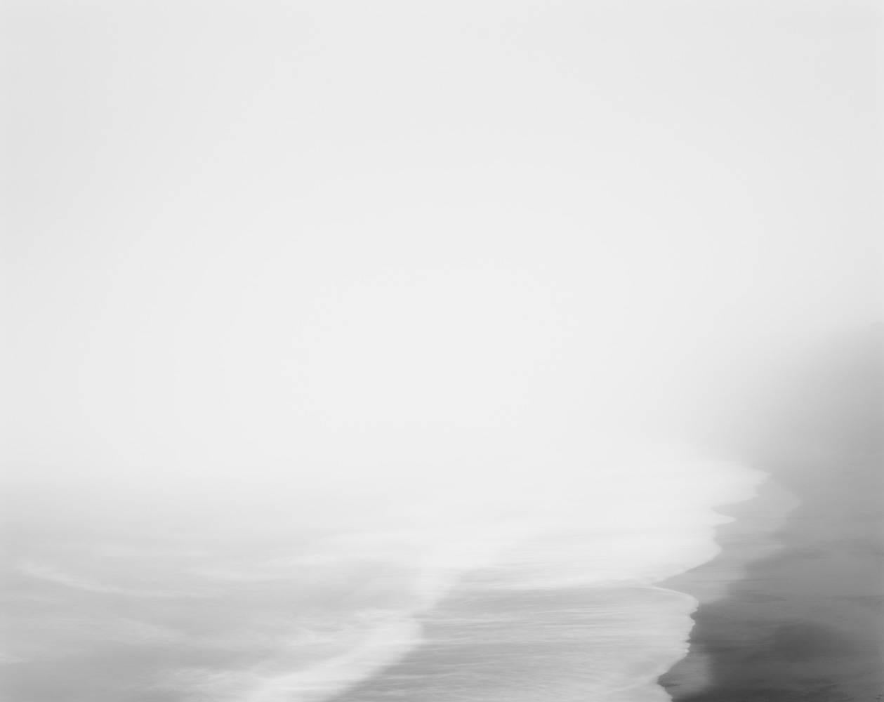 Chip Hooper Black and White Photograph - Fog, Black Point Beach, Pacific Ocean