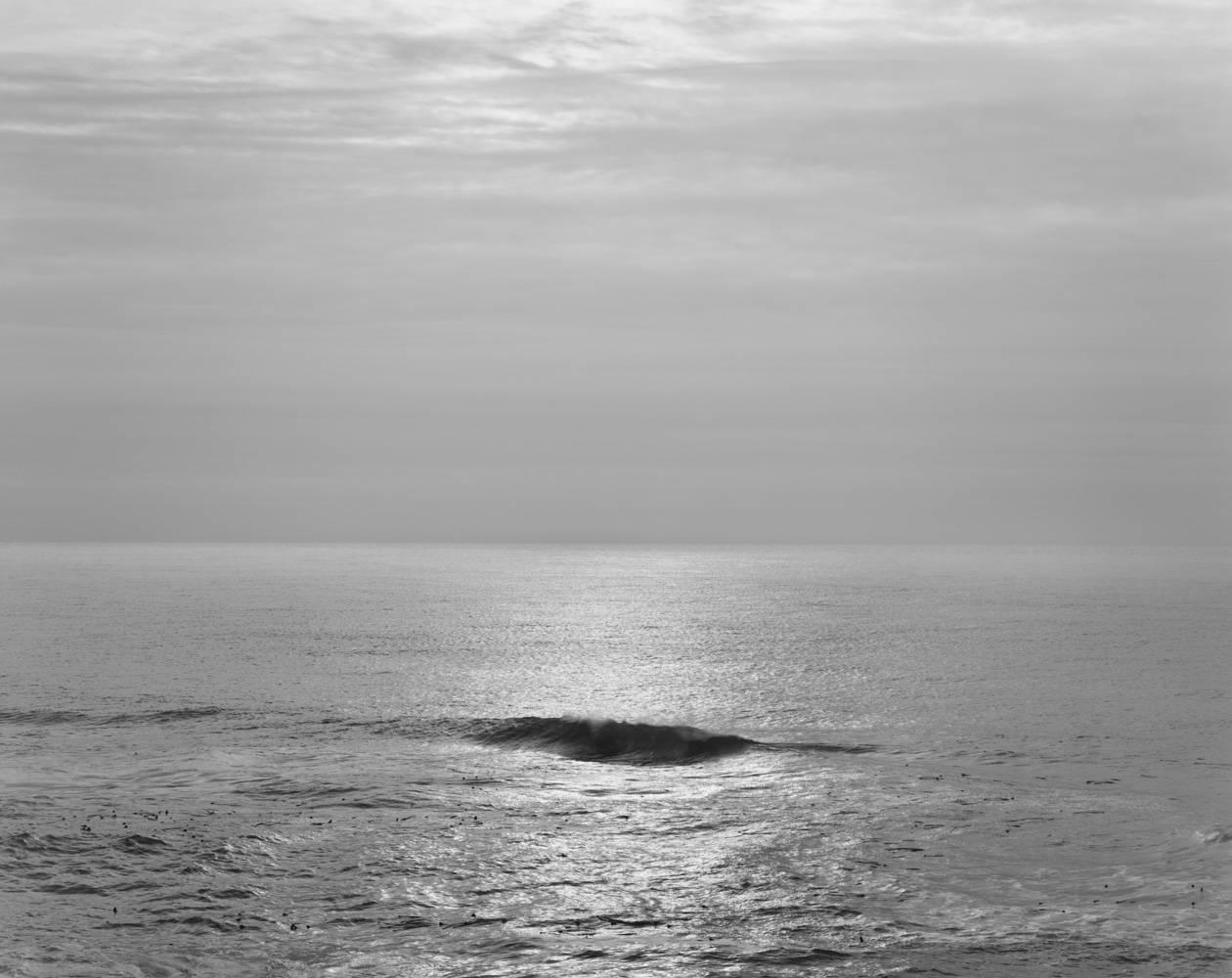 Chip Hooper Black and White Photograph - Single Wave, Pacific Ocean