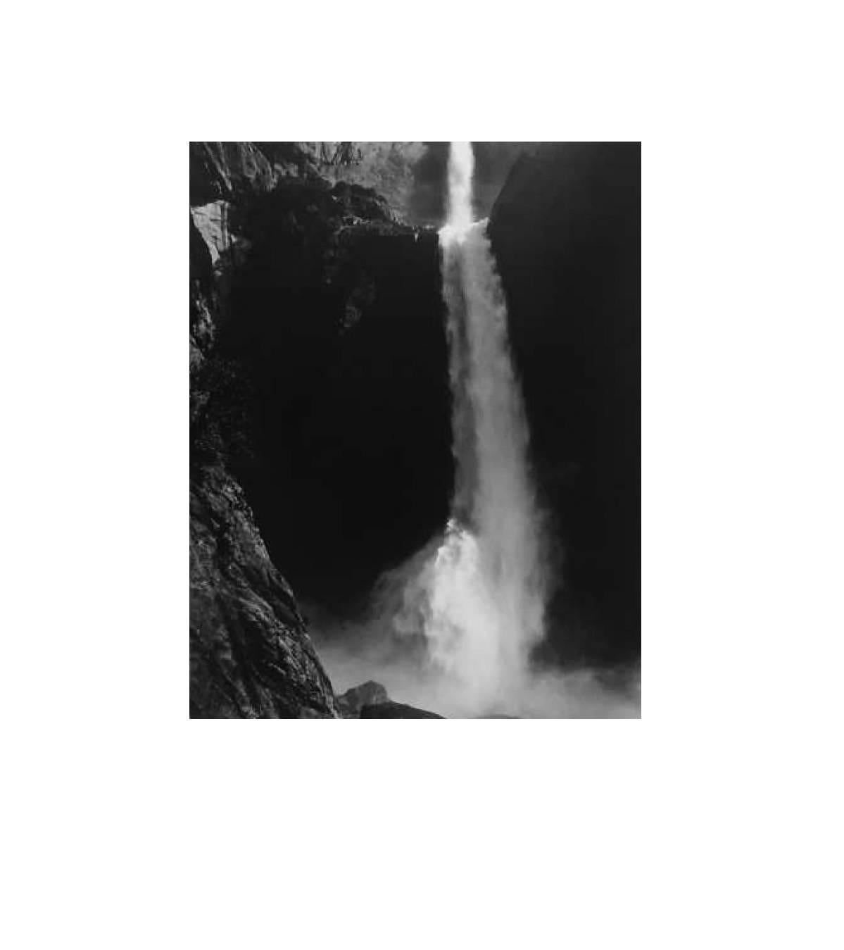 Ansel Adams Black and White Photograph - Lower Yosemite Fall