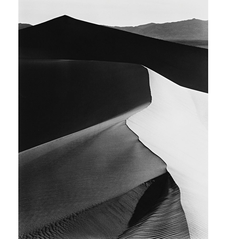 Ansel Adams Black and White Photograph – Sand Dunes, Sunrise, Death Valley