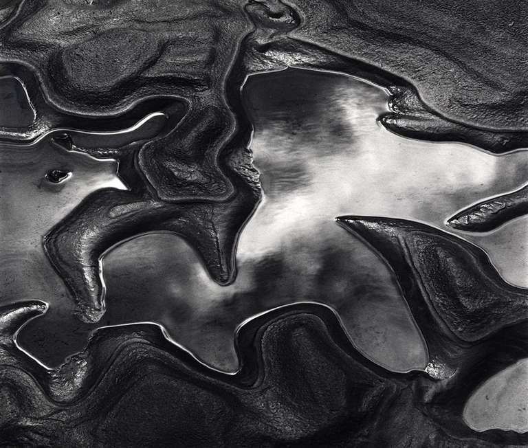 Brett Weston Black and White Photograph - Glacial Silt
