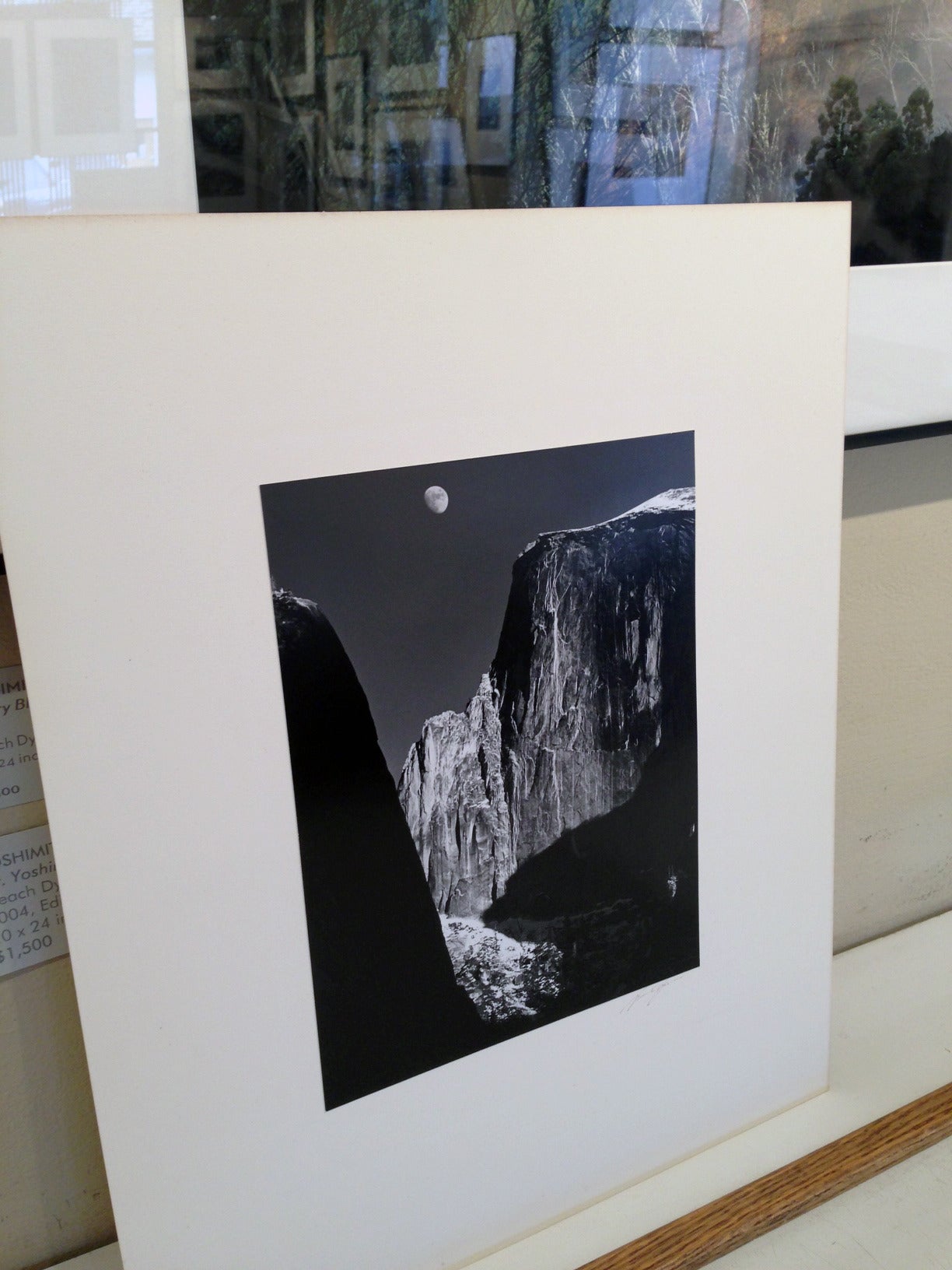 Moon and Half Dome, Early Special Edition Yosemite Print - Photograph by Ansel Adams