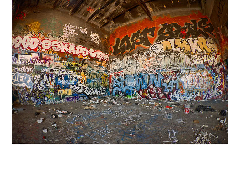 Richard Ehrlich Color Photograph - Graffiti 3 B, Belmont Park, Los Angleles