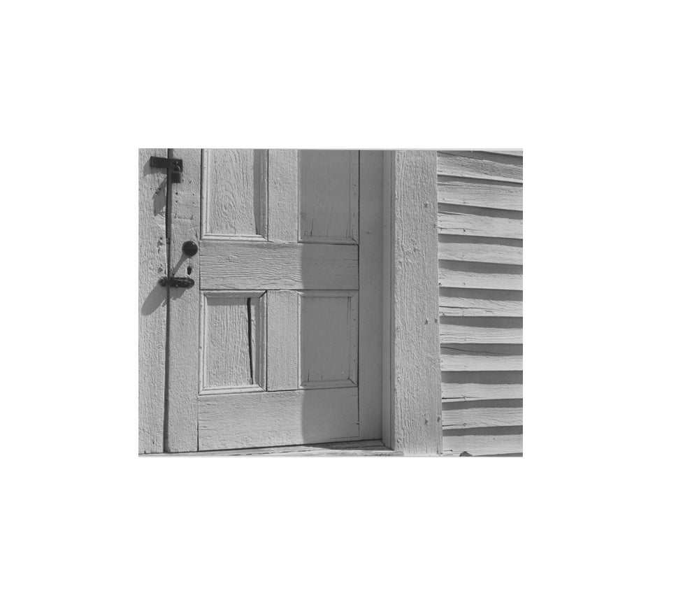 Edward Weston Black and White Photograph - Church Door Hornitos