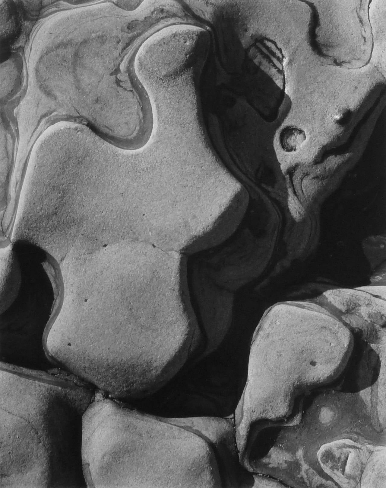 Edward Weston Still-Life Photograph - Eroded Rock, Point Lobos