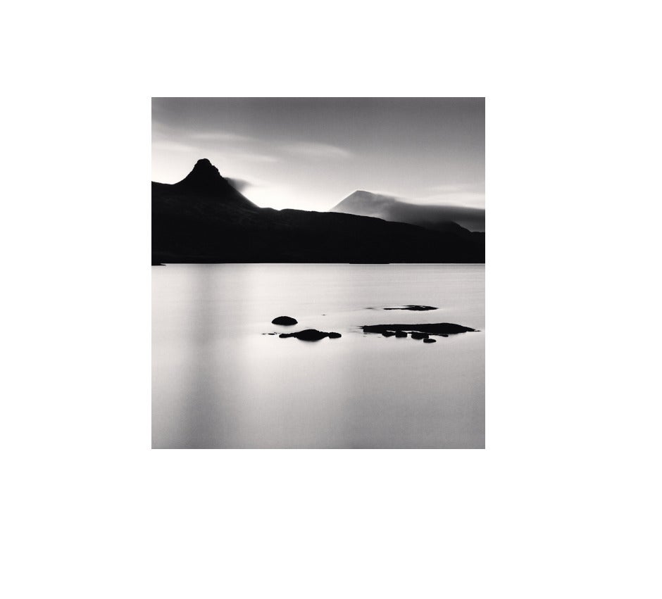 Michael Kenna Black and White Photograph - Stac Pollaidh and Cul Mhor, Loch Bad a Ghail Inverpolly, Scotland