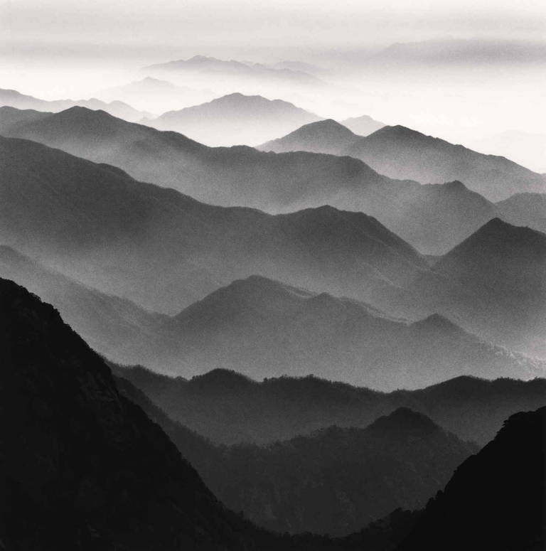Michael Kenna Black and White Photograph - Huangshan Mountains, Study 42, Anhui, China, 2010