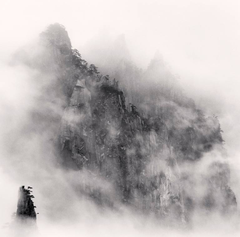 Michael Kenna Landscape Photograph - Huangshan Mountains, Study 1, Anhui, China. 2010