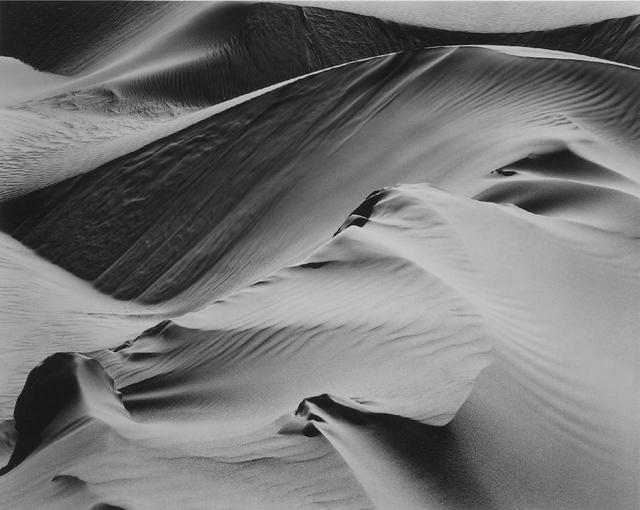 Brett Weston Black and White Photograph - White Sands