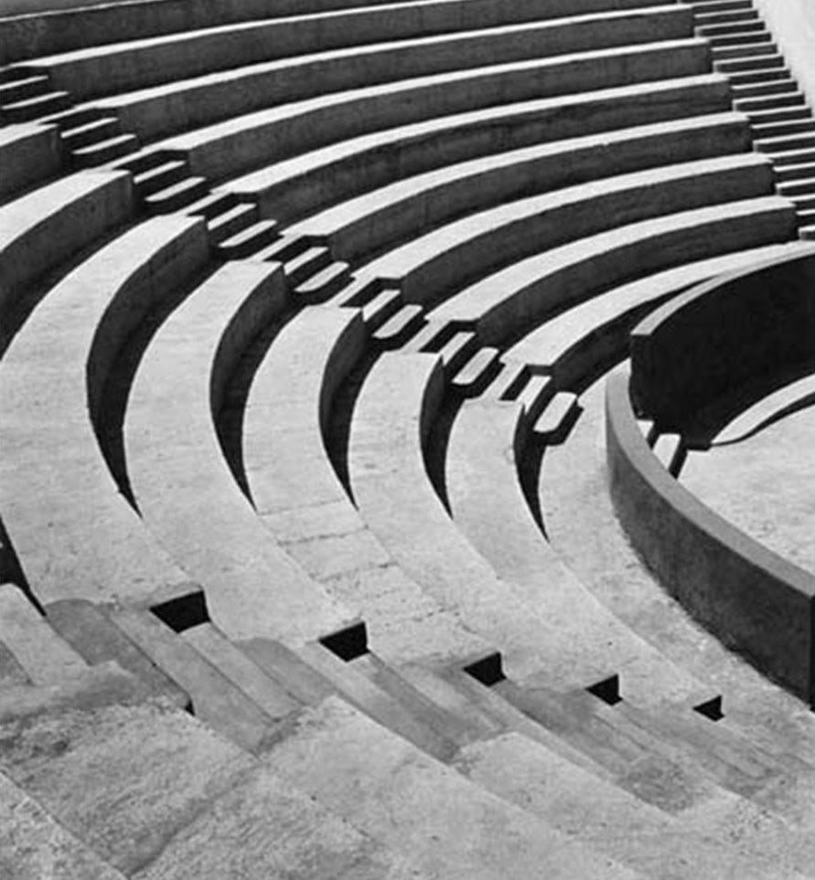 Imogen Cunningham Black and White Photograph - Mills College Amphitheater, 1933