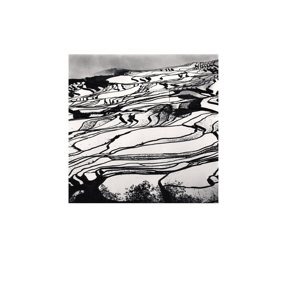 Michael Kenna Abstract Photograph - Yuanyang, Study 2, Yunnan, China, 2013