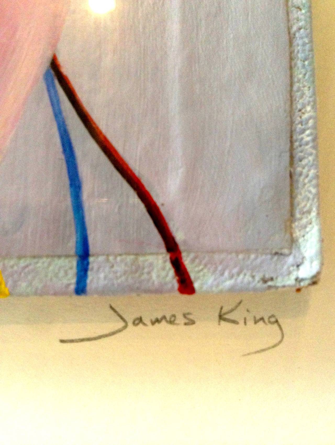 Sleep Study 2014 - Book Series - Blue Portrait Painting by James King