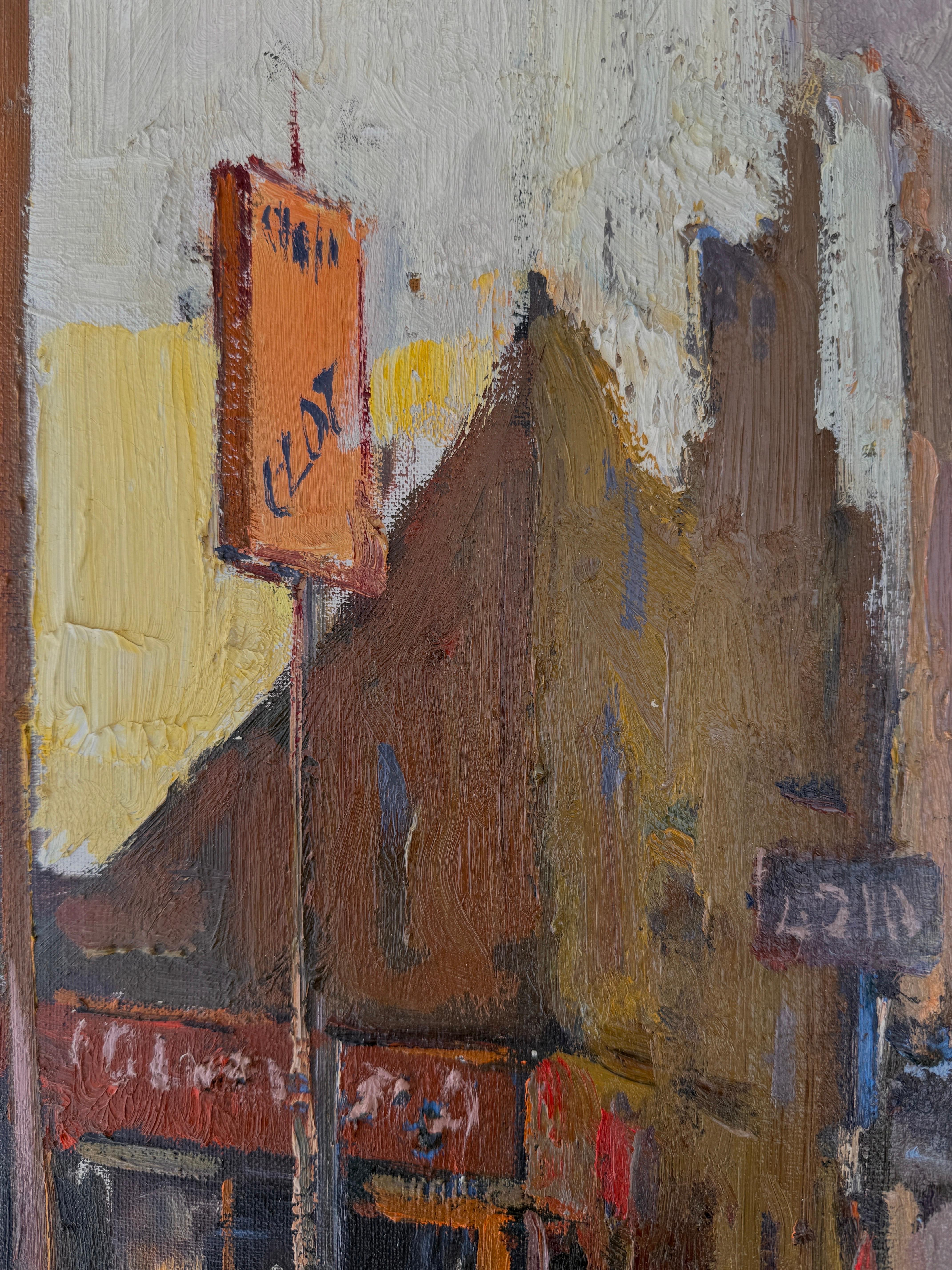 Título: Barcelona y su gente

Artista: Josep Maria Martínez Lozano (1923-2006)

Año: 1979

Técnica: Óleo sobre lienzo montado sobre tabla

Dimensiones: 29,13 x 21,65 pulg.

Estado: Sin enmarcar

Firma: Firmado abajo a la derecha: 
