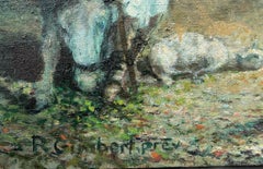 Glory to God in the Highest, Monumental Catalan Nativity Oil Painting