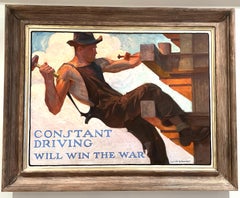 WWI American Scene Ashcan Modern 20th Century Historical Realism Industrial WPA