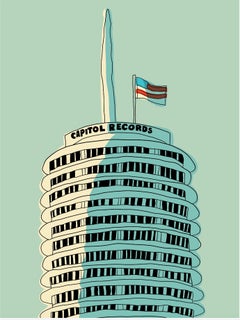 Capitol Records Limited Edition Print on Entrada Rag, 30x44 Inches