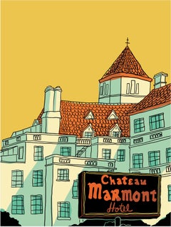 "Chateau Marmont" - limited edition print on rag paper