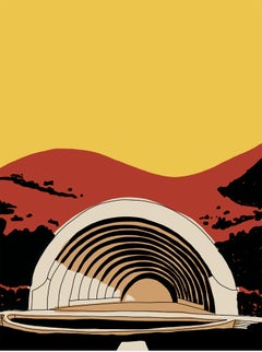"Hollywood Bowl" - limited edition print on rag paper