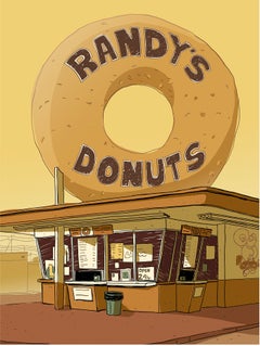 Randy's Donuts Limited Edition Print on Entrada Rag, 30x44
