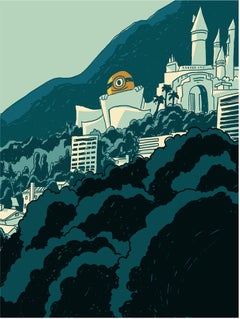 Stampa in edizione limitata degli Universal Studios su carta Entrada Rag, 30x44 pollici