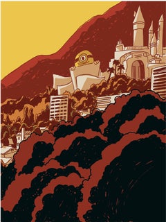 Stampa in edizione limitata degli Universal Studios su carta Entrada Rag, 30x44 pollici