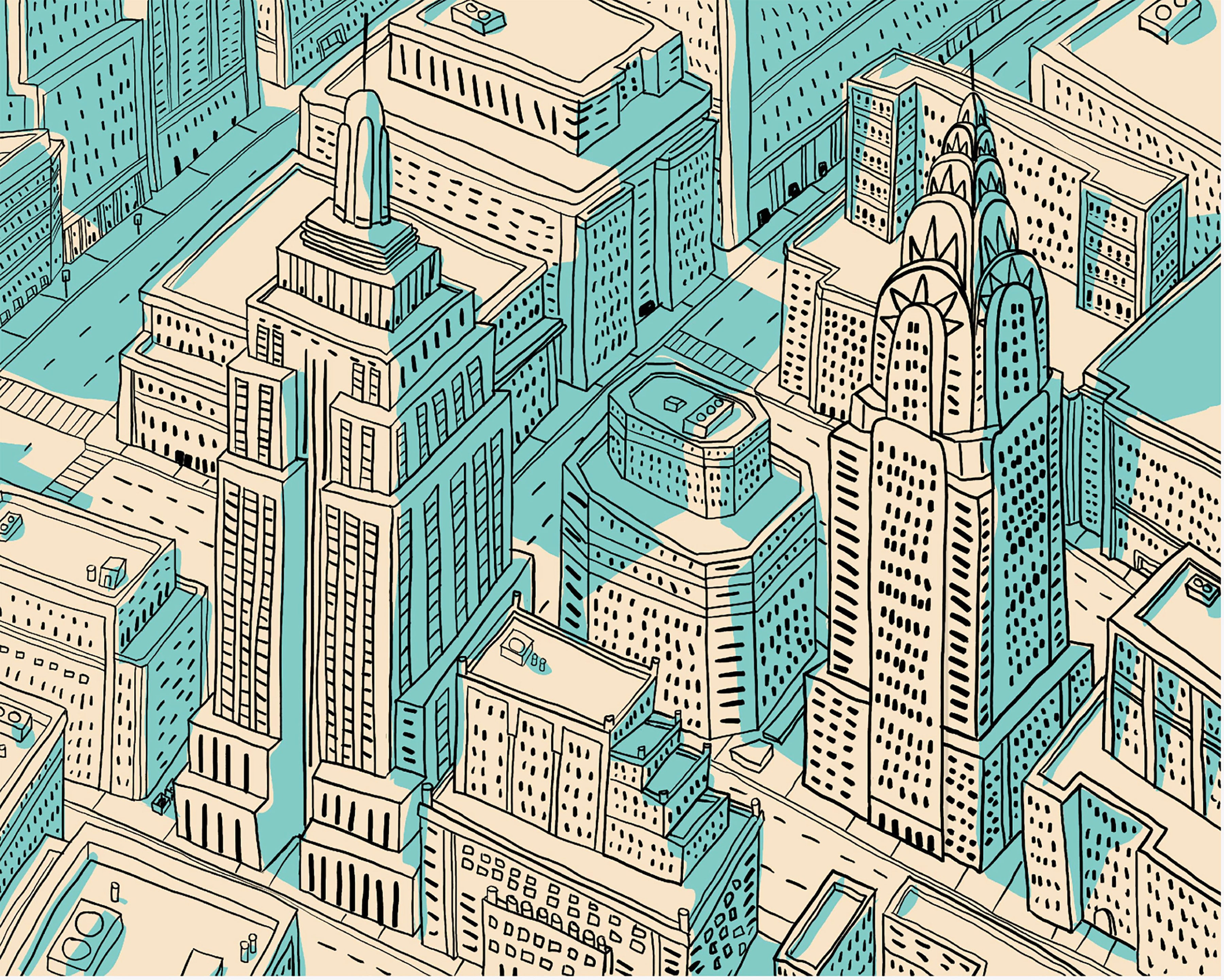 NYC Limited Edition Print on Entrada Rag Paper, Contemporary, 30x44