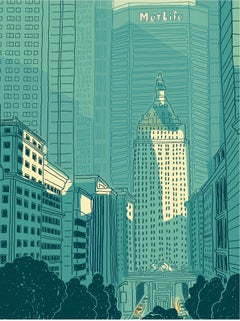 Stampa in edizione limitata “Park Ave” su carta Entrada Rag, stile contemporaneo, 30x44