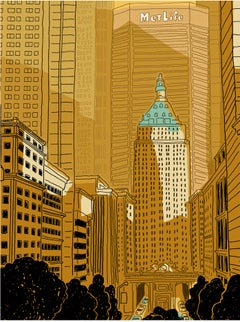 Stampa in edizione limitata “Park Ave” su carta Entrada Rag, stile contemporaneo, 30x44