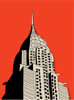 Stampa "Chrysler Building Edition" su carta Entrada Rag, stile contemporaneo, 30x44