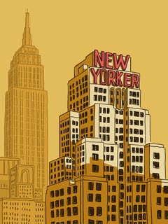 Stampa in edizione limitata del *New Yorker* su carta Entrada Rag, stile contemporaneo, 30x44