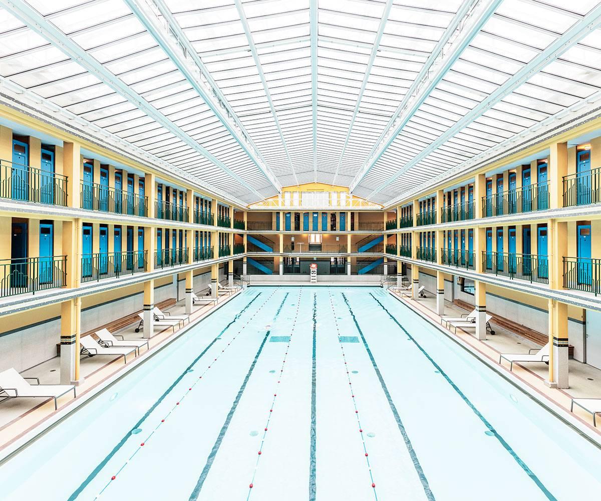 Ludwig Favre Interior Print - Paris Pool