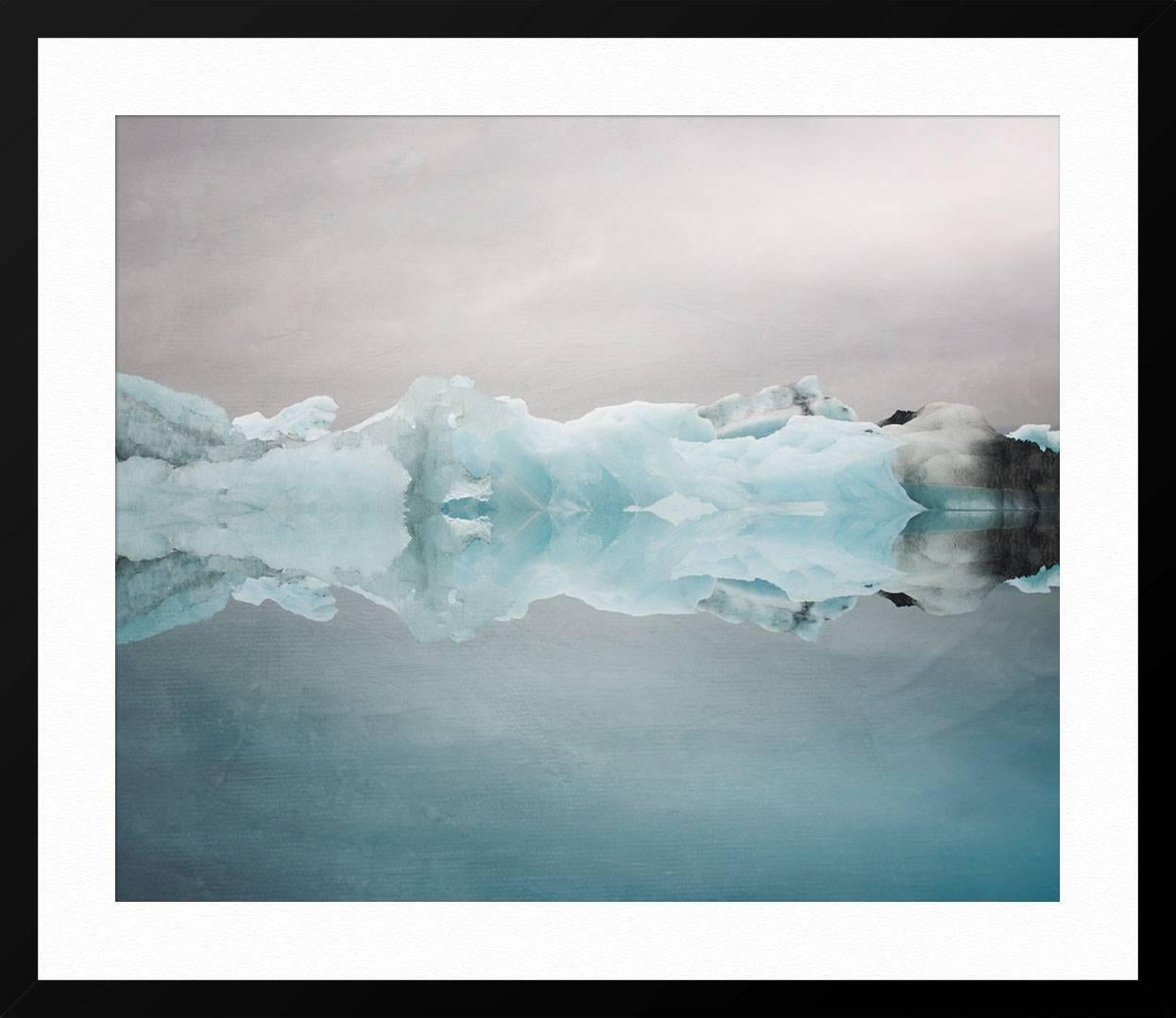 Under the Glacier - Gray Landscape Photograph by Irene Suchocki
