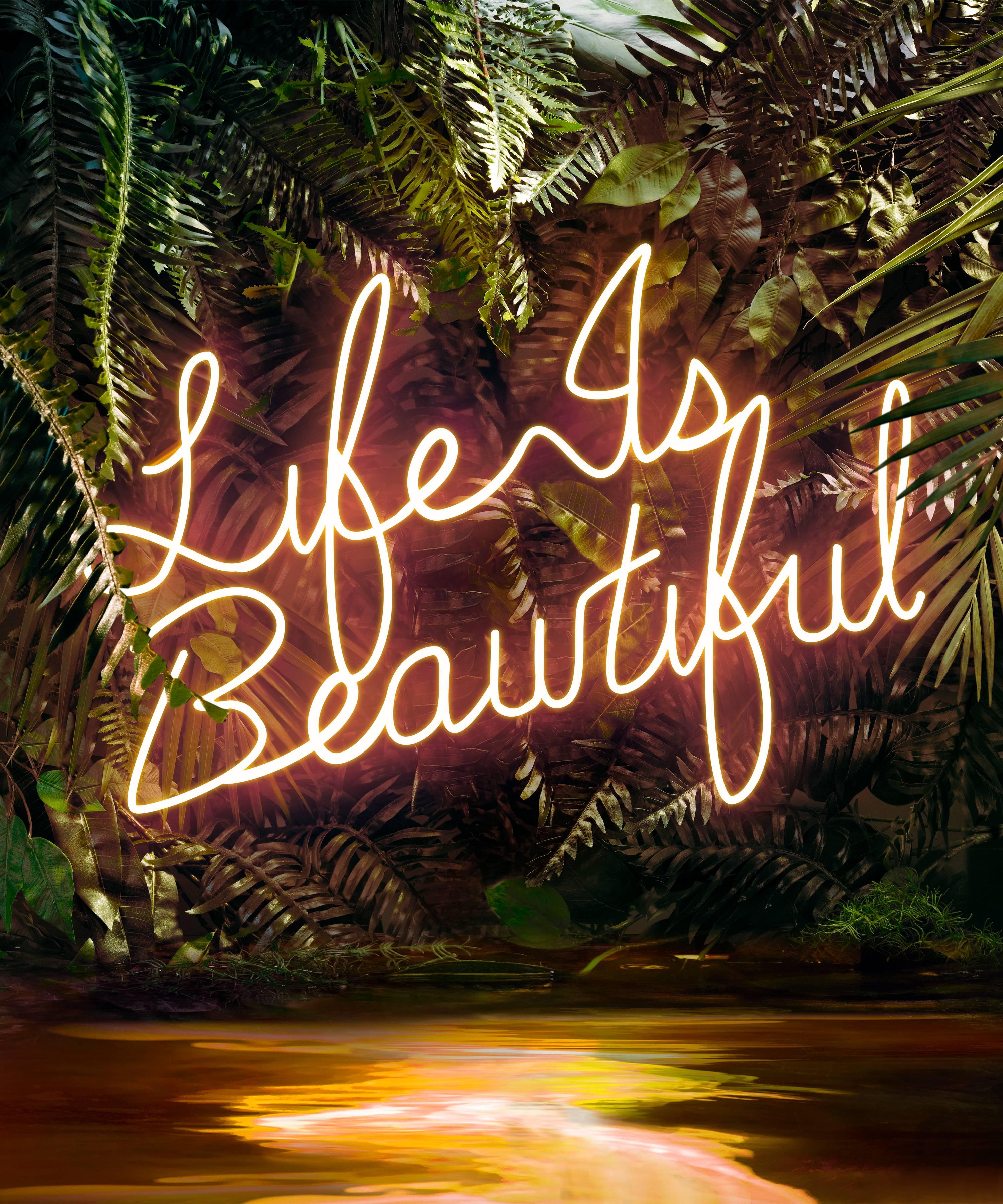 Yee Wong Abstract Print - Disco in the Jungle: Life is Beautiful