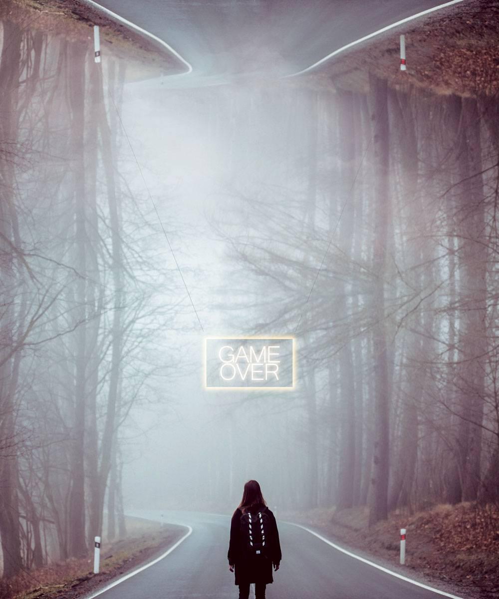 Tom Fabia Landscape Print - Game Over