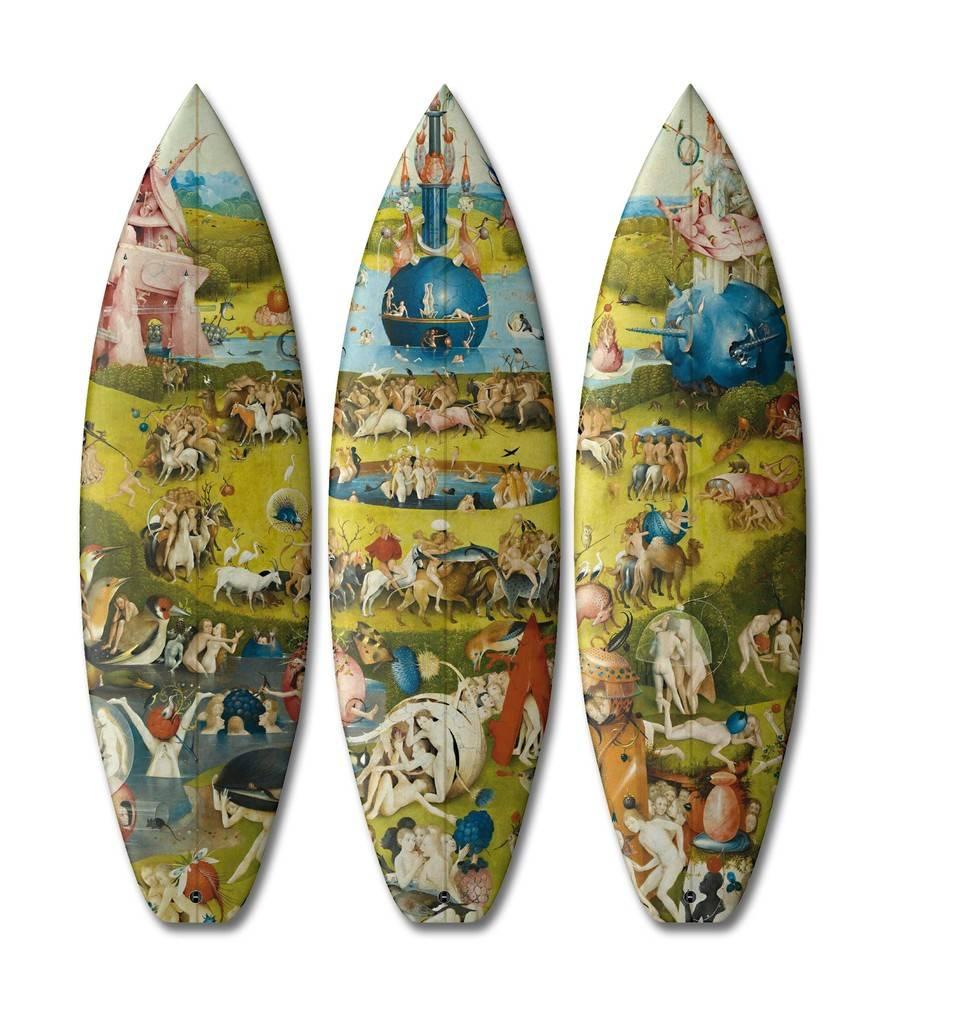 BOSCH TRIPTYCH / 3 SURFBOARDS - Art by Unknown