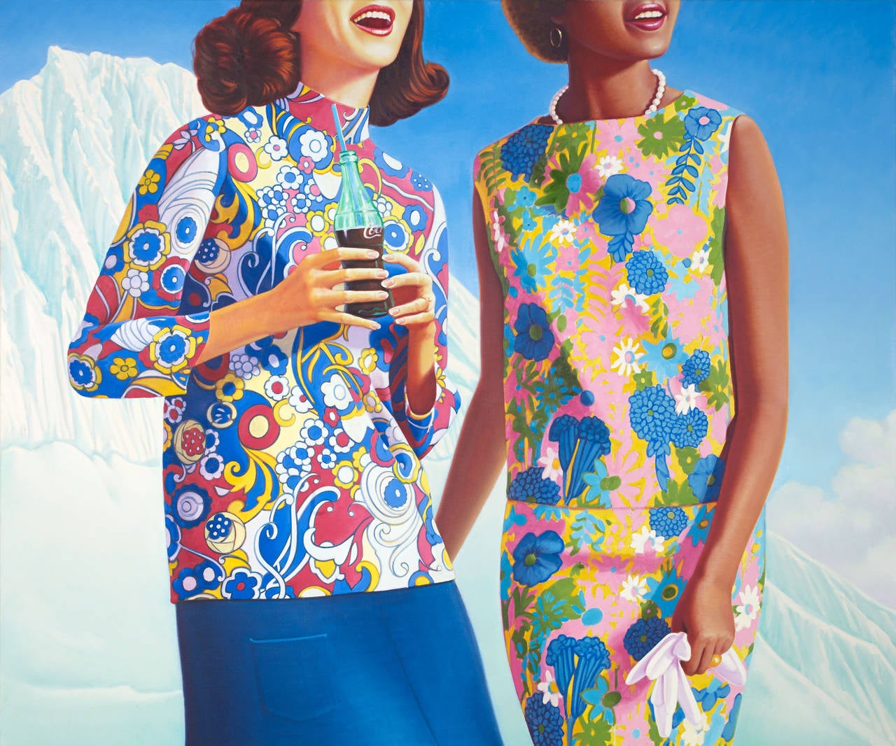 Figurative Print James Rieck - Sparations colores mlanges