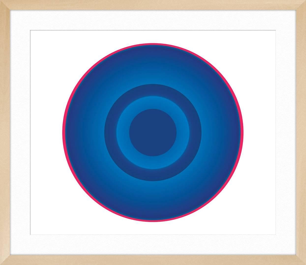 Blue Circle with Red Ring For Sale 2
