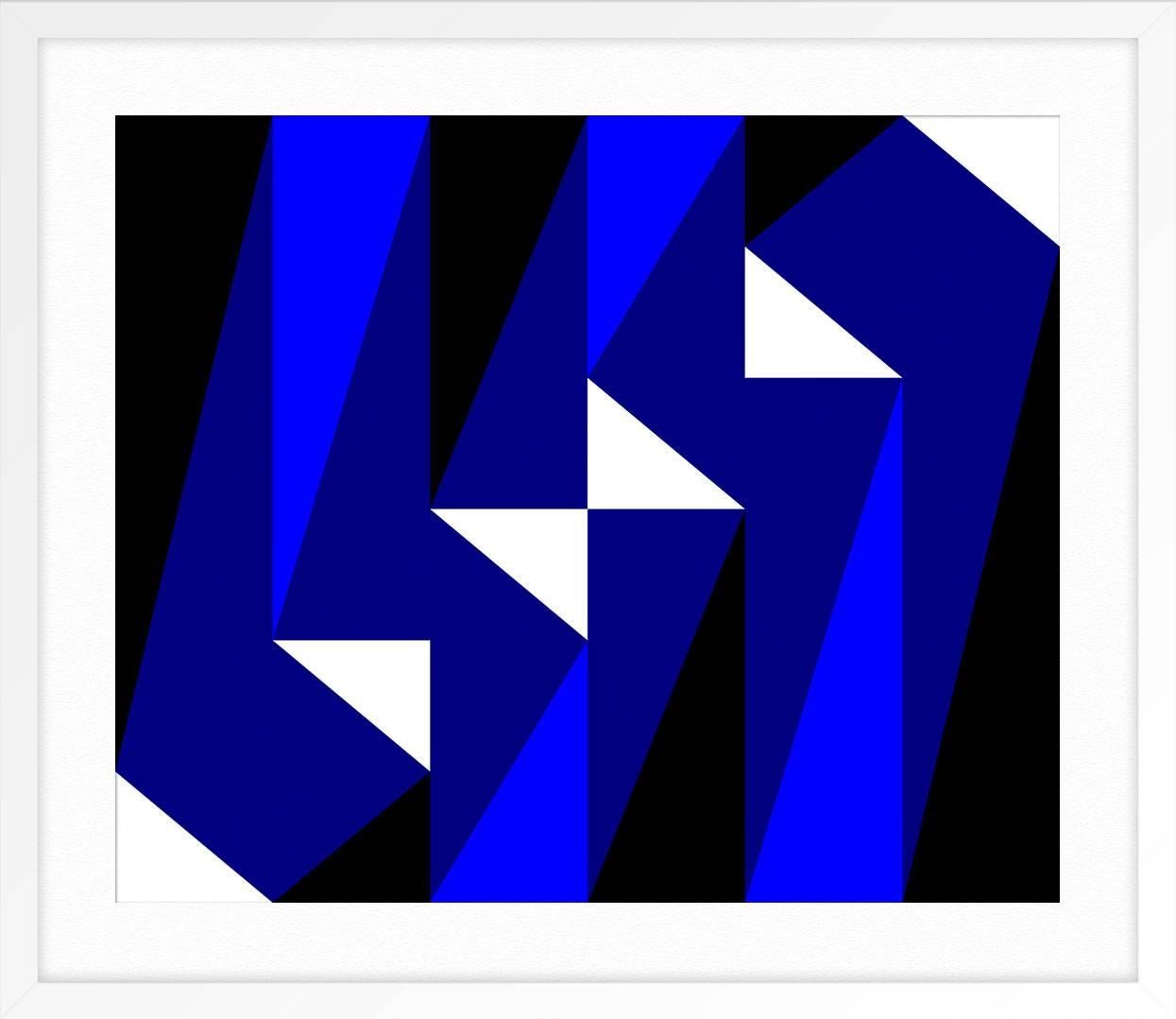ABOUT THIS PIECE: Gary Andrew Clarke is a digital artist and painter. He lives in Manchester, England. The central preoccupation of his work is one of creating simple flirtatious encounters between geometric shapes and beautiful intense flat fields