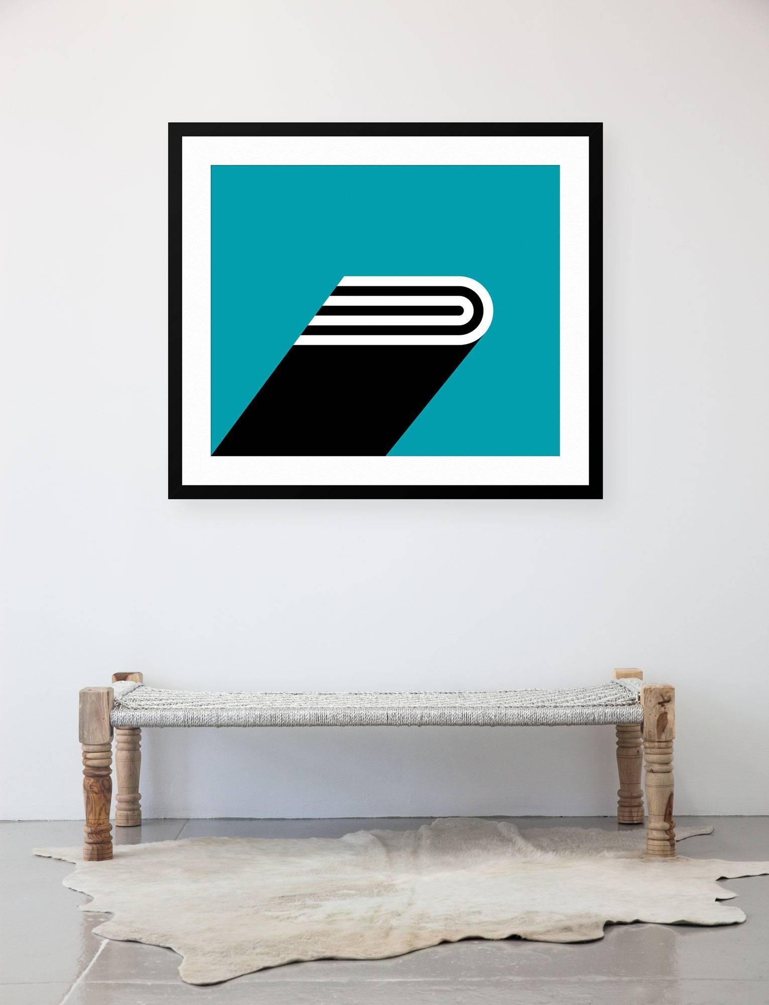 Stripes & Pacific Blue - Print by Gary Andrew Clarke