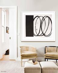 Black Square With Swirls