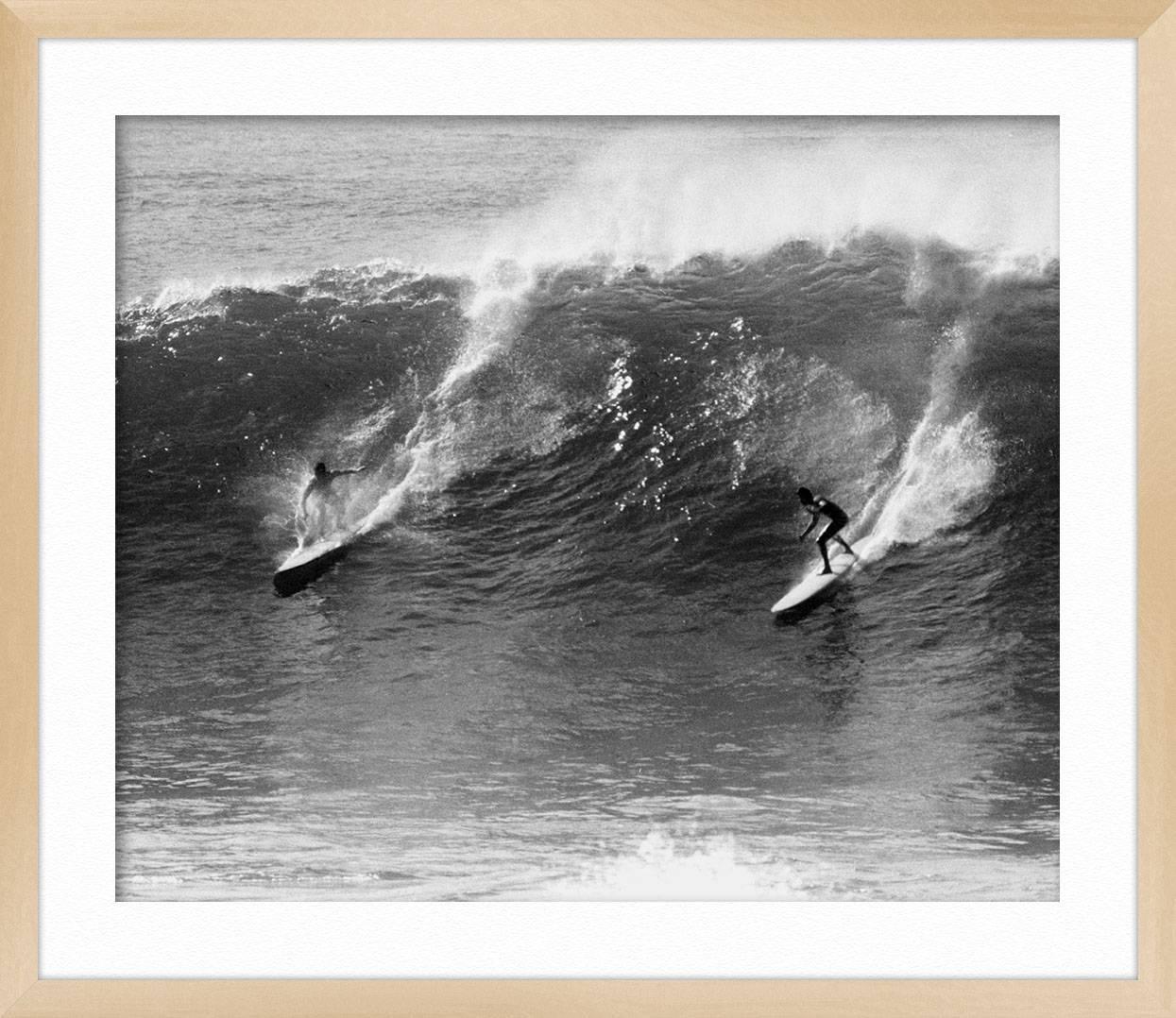 ABOUT THIS PIECE: This vintage surf photograph by Grant Rohloff was taken in Waimea Bay, Hawaii. Please note that these are exclusive archival photographs from the Rohloff estate as reflected in the prices. Grant Rohloff was a legendary photographer