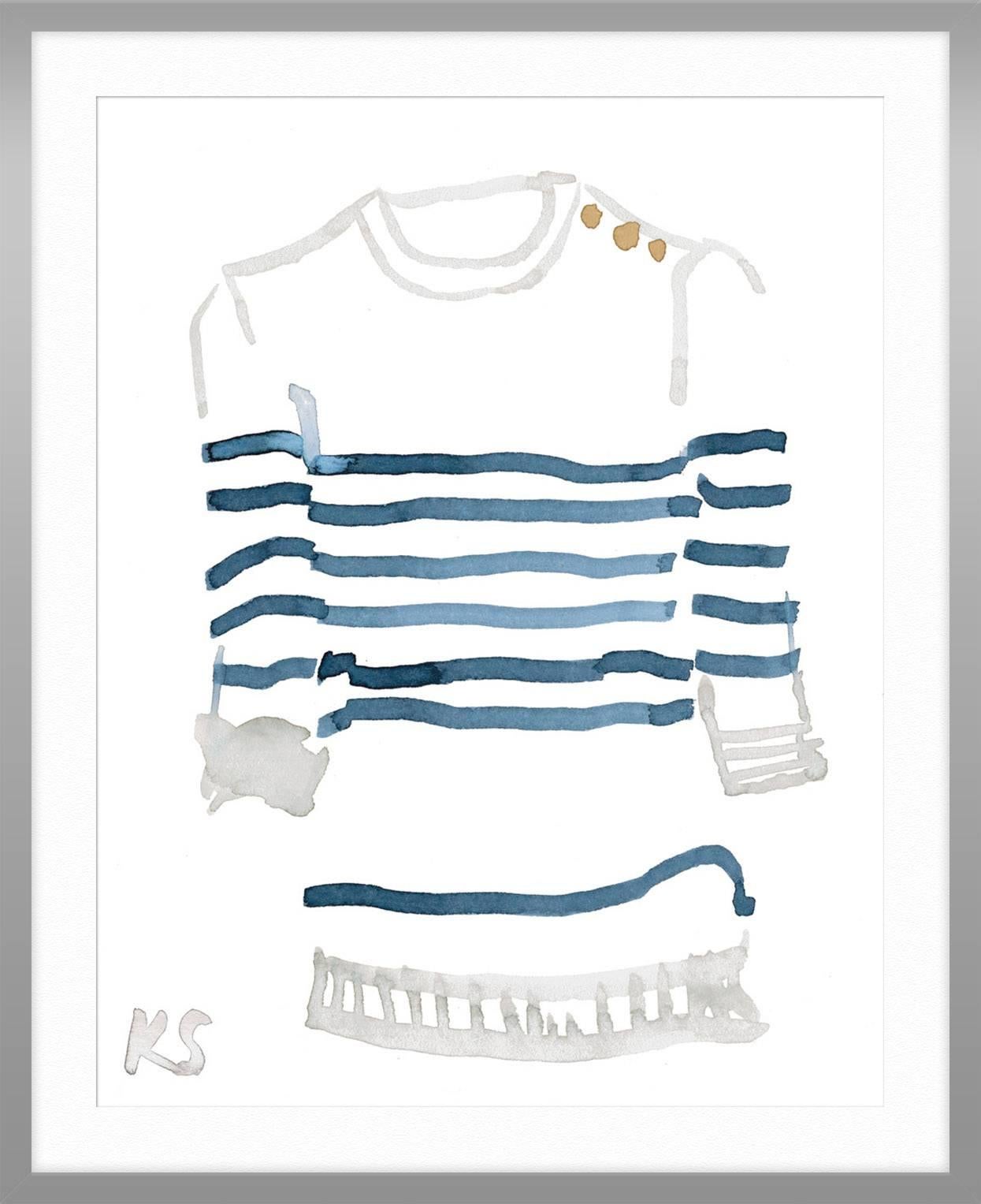 Classic Style Breton Striped Shirt 1