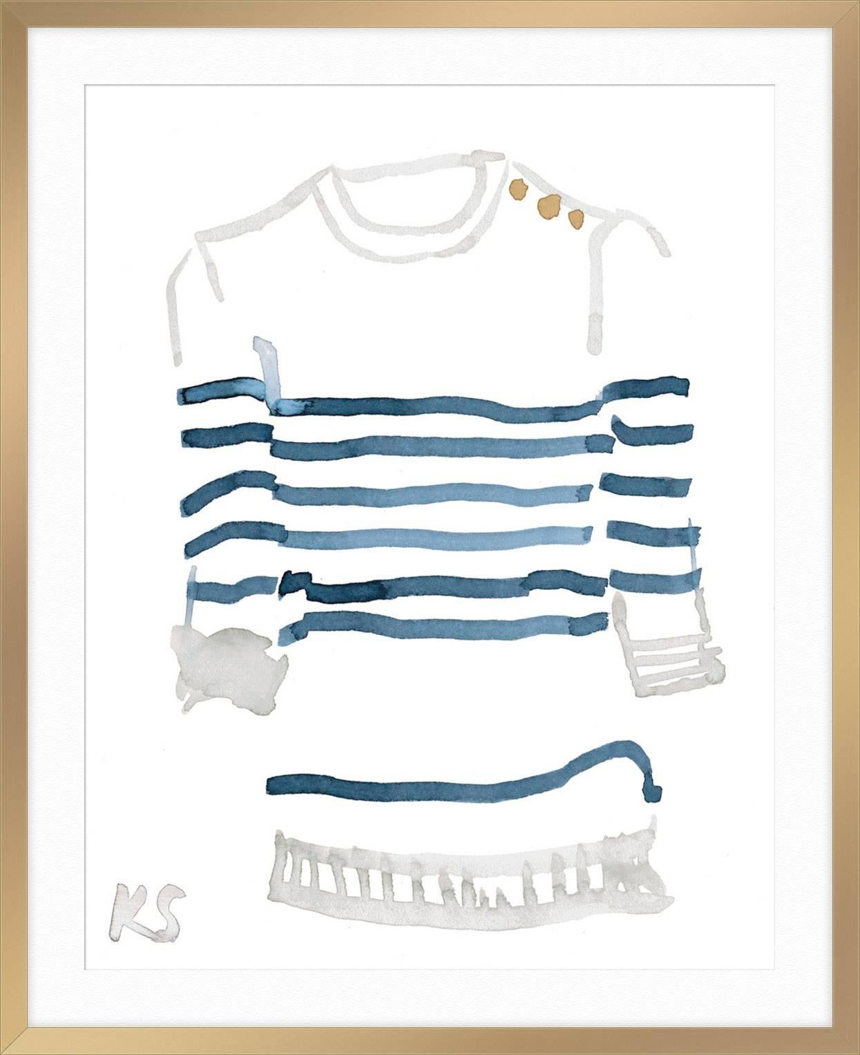 Classic Style Breton Striped Shirt 2
