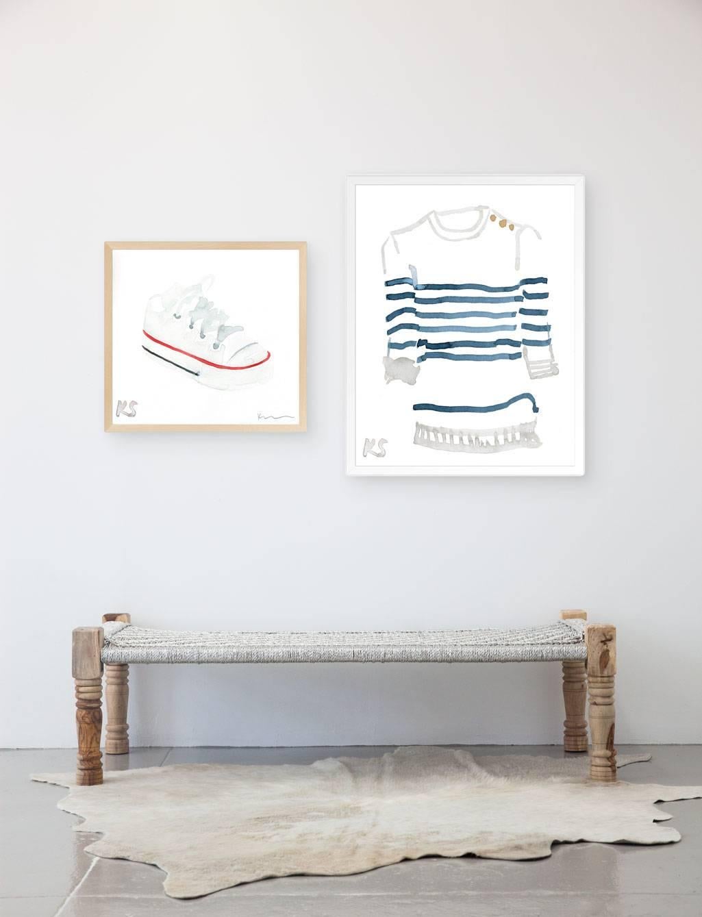 Classic Style Breton Striped Shirt - Print by Kate Schelter