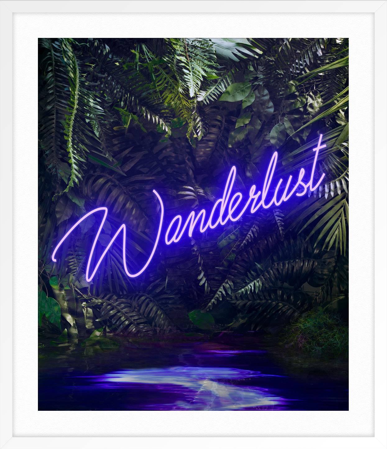 Disco in the Jungle : Wanderlust Purple (Le disque dans la jungle) - Violet Landscape Photograph par Yee Wong