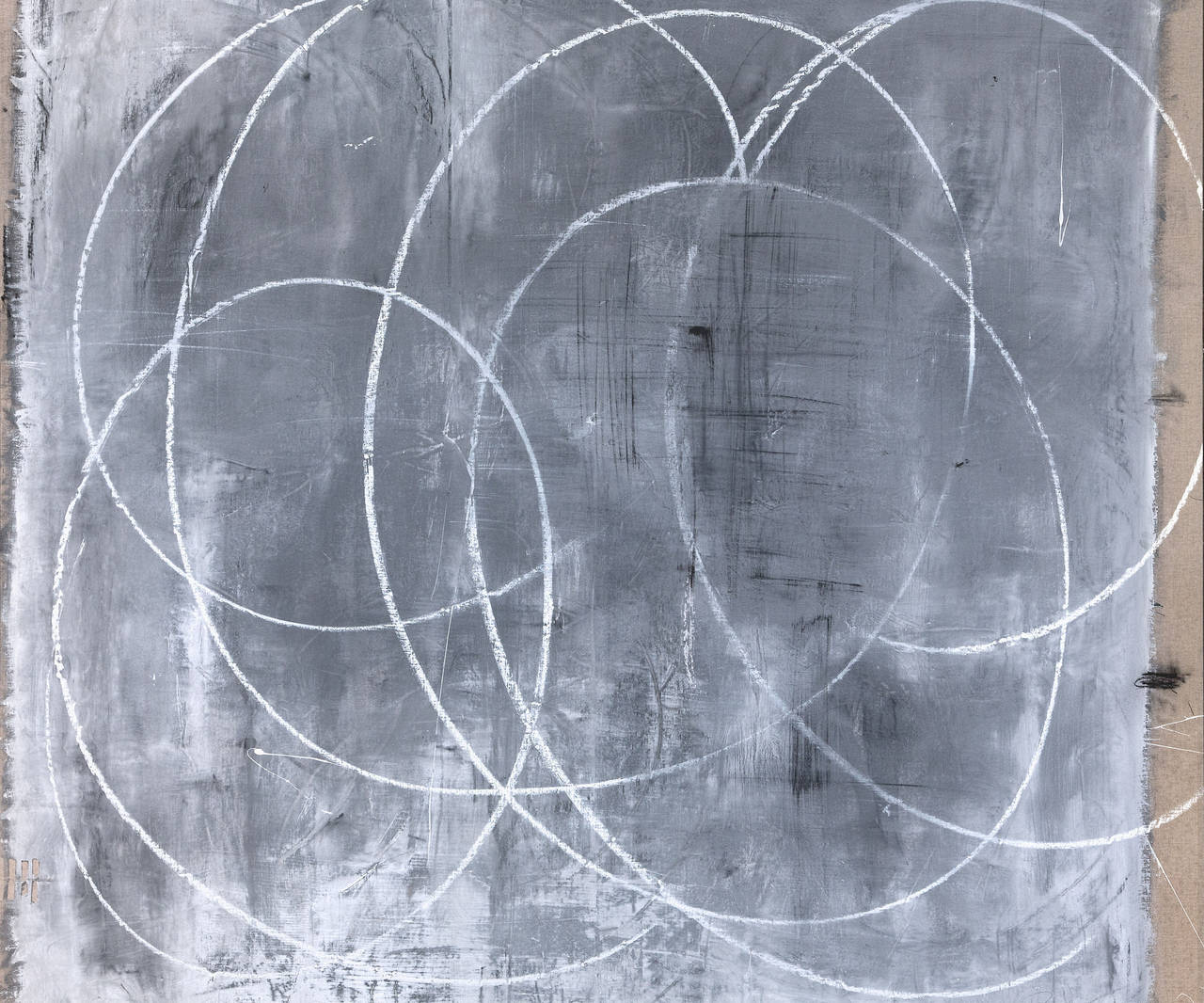 Briggs Solomon Abstract Print - Grey Swirls