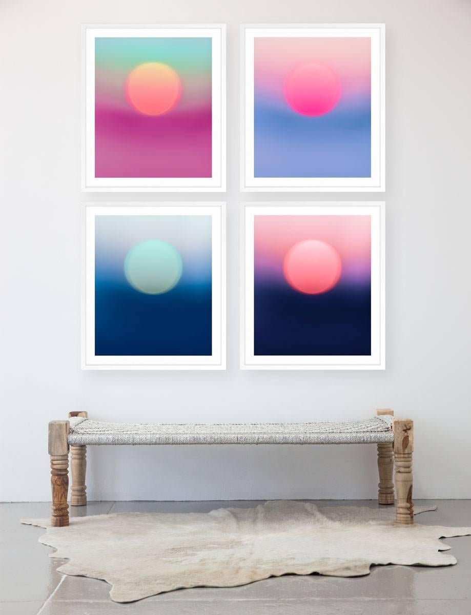 Estate senza fine No4 - Abstract Print Blu di Jessica Nugent