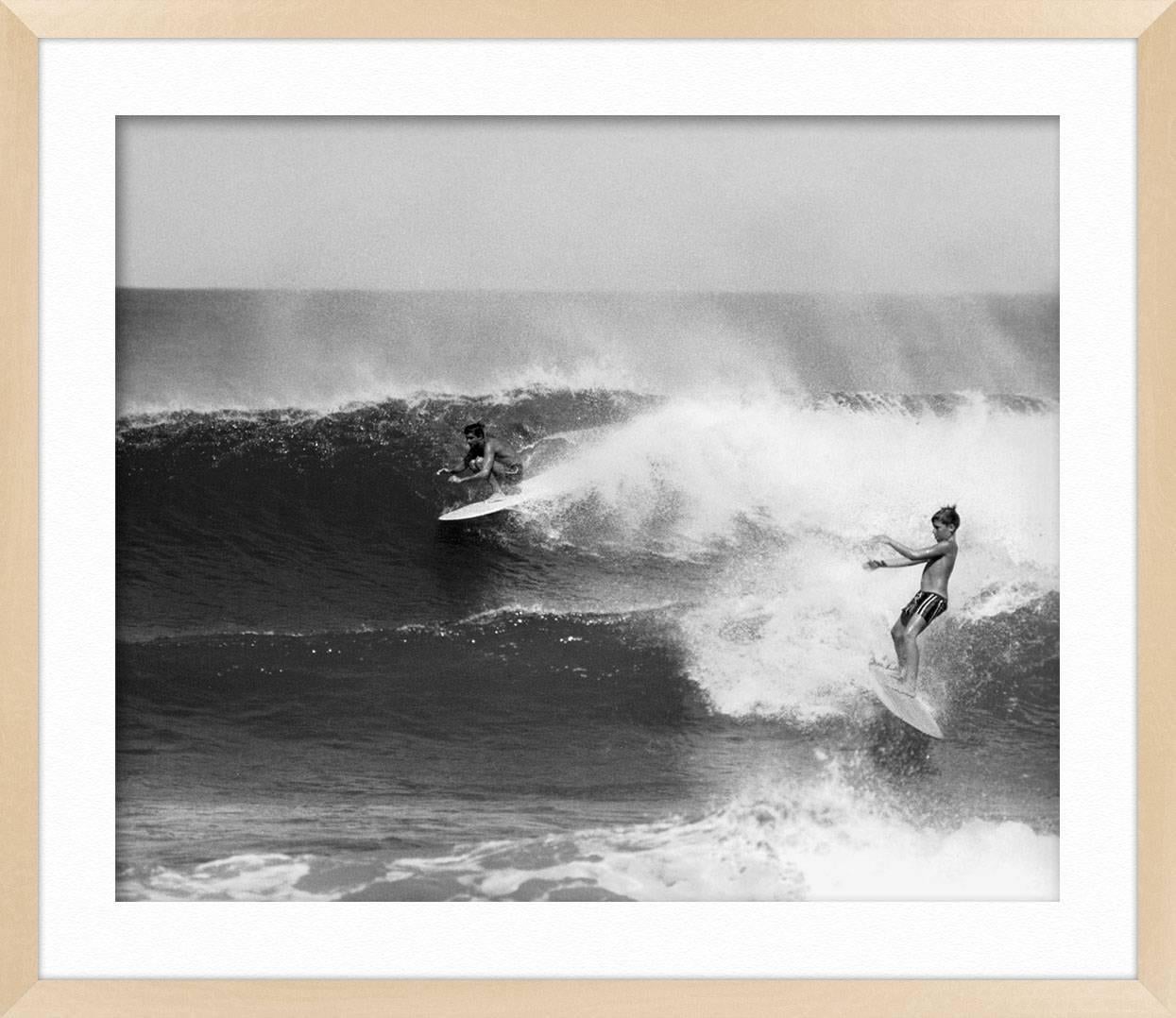 ABOUT THIS PIECE: This vintage surf photograph by Grant Rohloff was taken in Waimea Bay, Hawaii. Please note that these are exclusive archival photographs from the Rohloff estate as reflected in the prices. Grant Rohloff was a legendary photographer